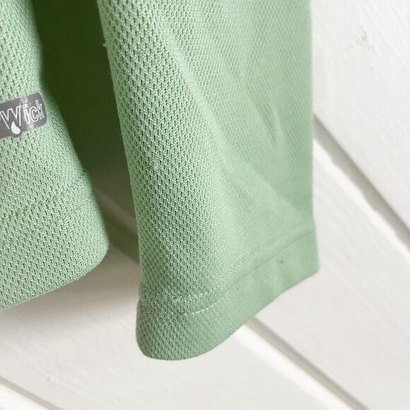 The North Face Women's M Sage Green Vaporwick Pullover 1/4 Zip Long Sleeve Top - Picture 5 of 6